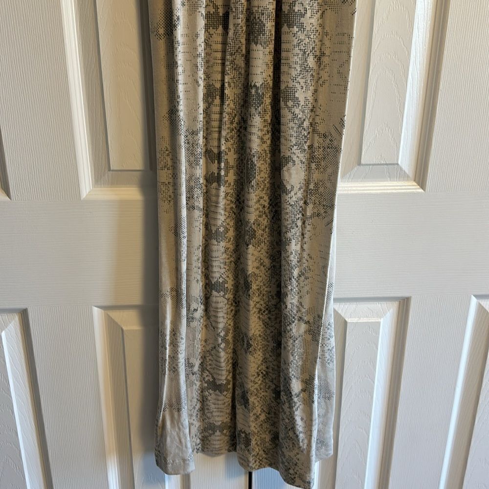 REBECCA TAYLOR Animal Print Short Sleeve T-Shirt Material Maxi Dress Size XS - Picture 7 of 8